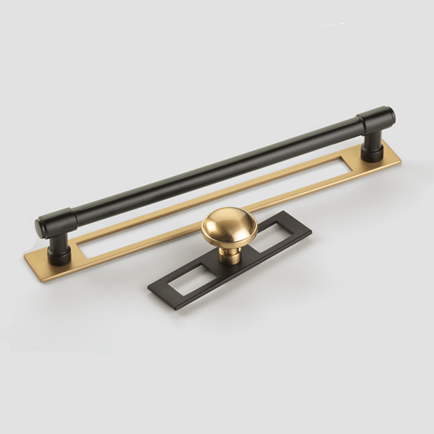 Antique Brass Grooved Cabinet Pull | Fluted Aged Brass Cabinet Pulls