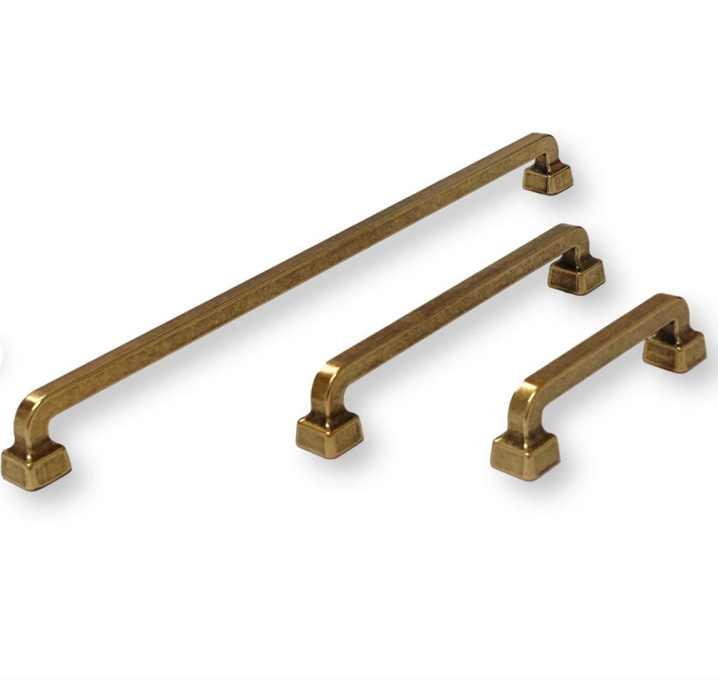 Brushed Brass Cup Handles - PickandFixKitchens