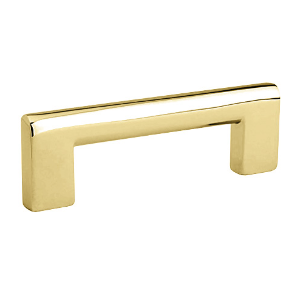 Luxe Unlacquered Brass Cabinet Pulls In Polished Unlacquered Brass