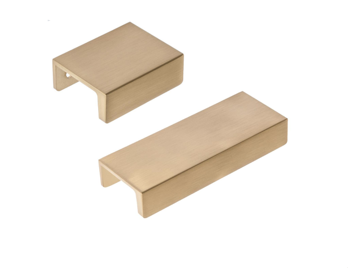 Satin Brass Edge Summer Tab Drawer Pulls – Forge Hardware Studio