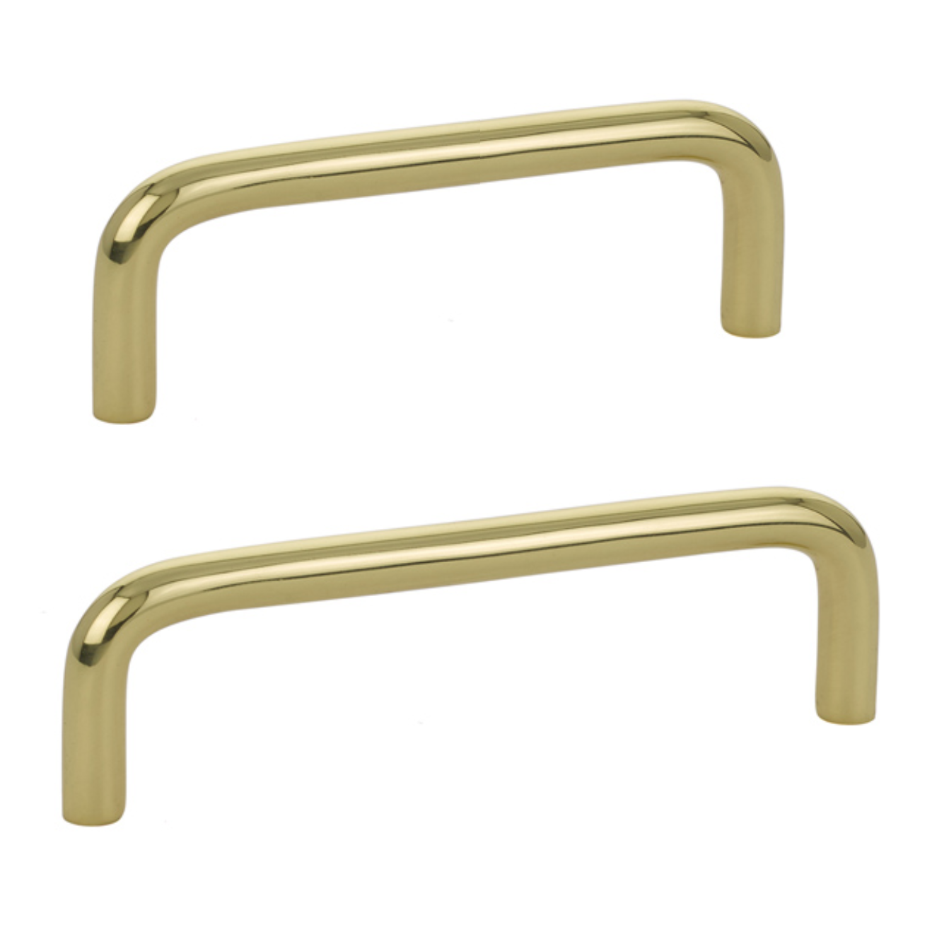 unlacquered brass drawer pulls