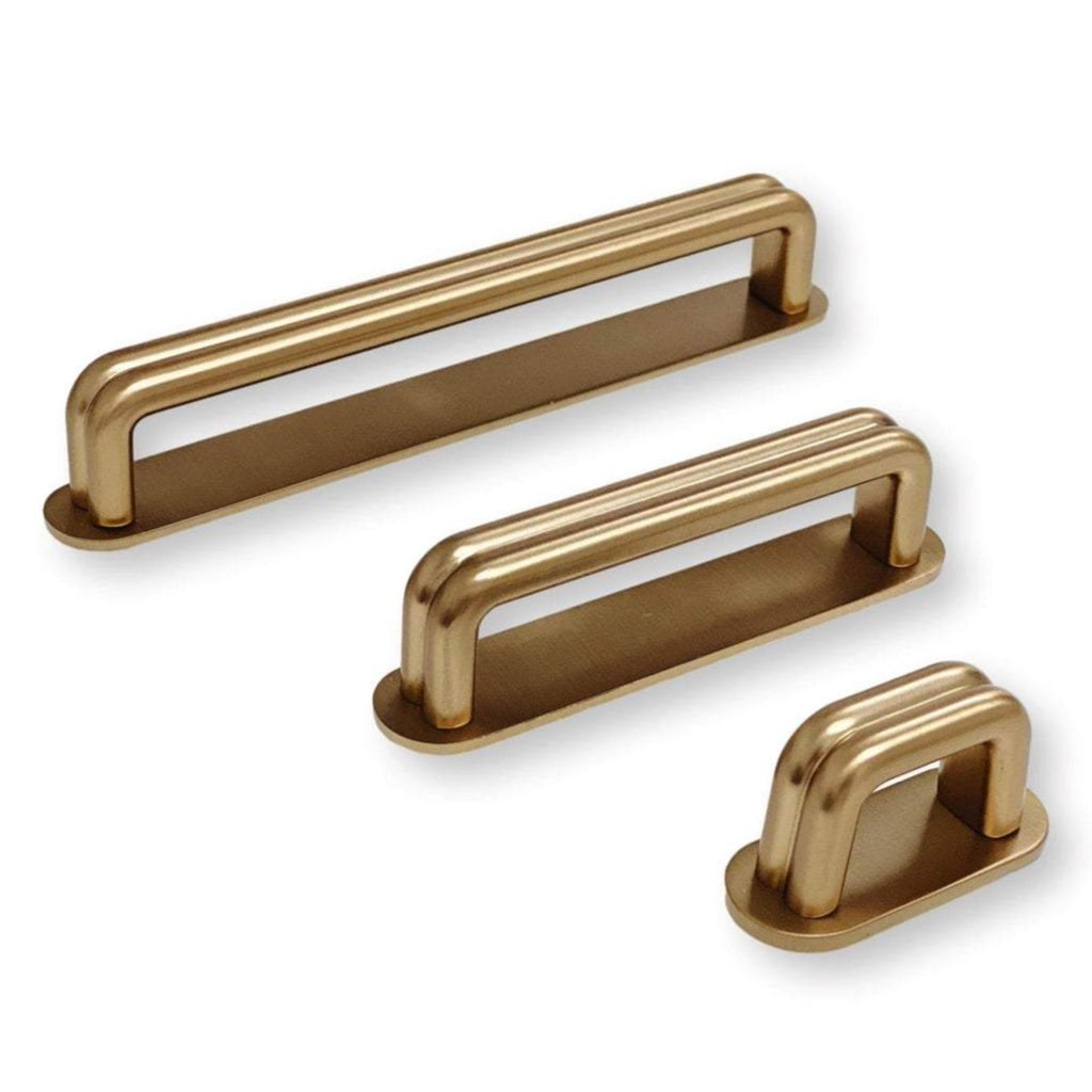 Luna Champagne Bronze Drawer Pull - Cabinet Handle – Forge Hardware Studio