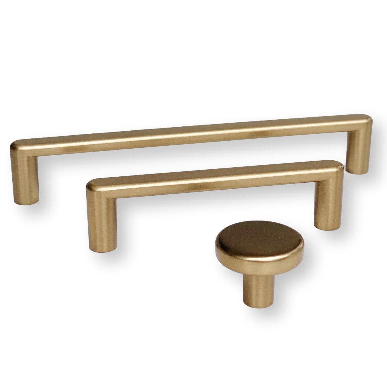 Champagne Bronze Loft Cabinet Knob and Drawer Pulls