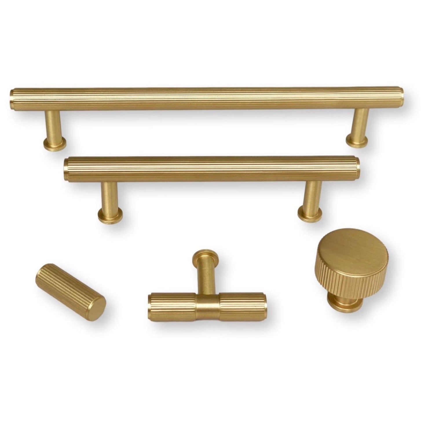 Satin Gold Century Cabinet Knobs and Drawer Pulls – Forge Hardware Studio