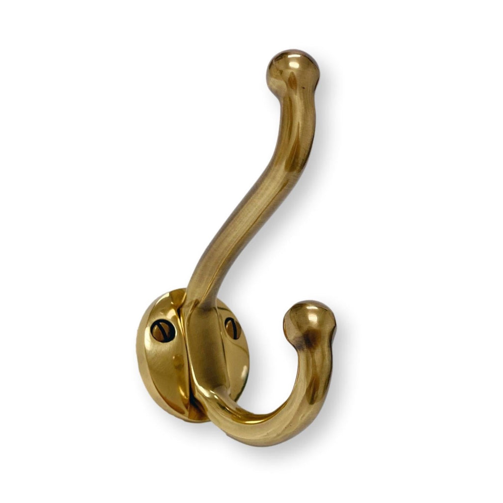 Brass coat with brand On the front, hook fastener bottomfound brass