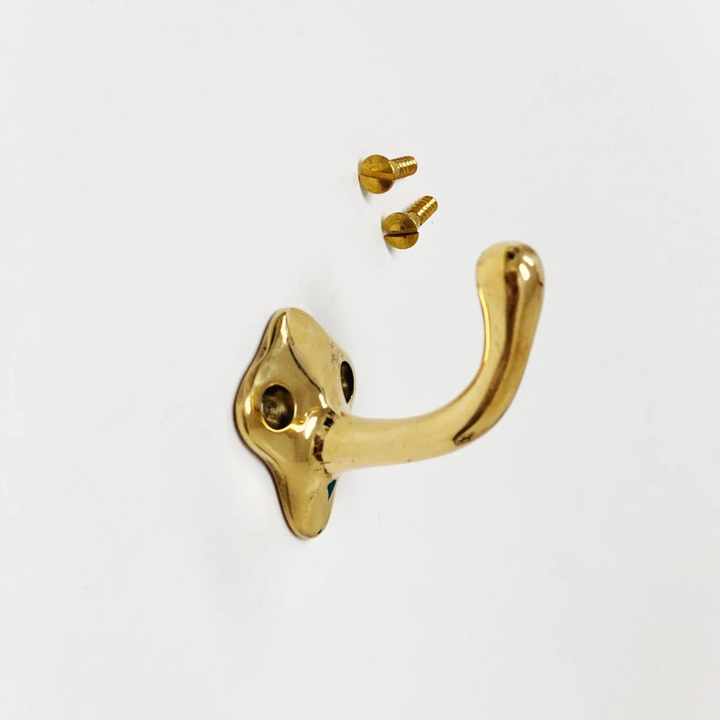 Cast in Style, Brass Coat and Hat Hooks