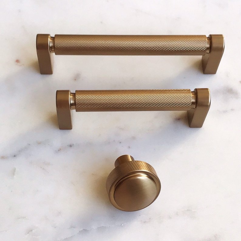 Texture Diamond Champagne Bronze Drawer Pulls And Cabinet Knobs