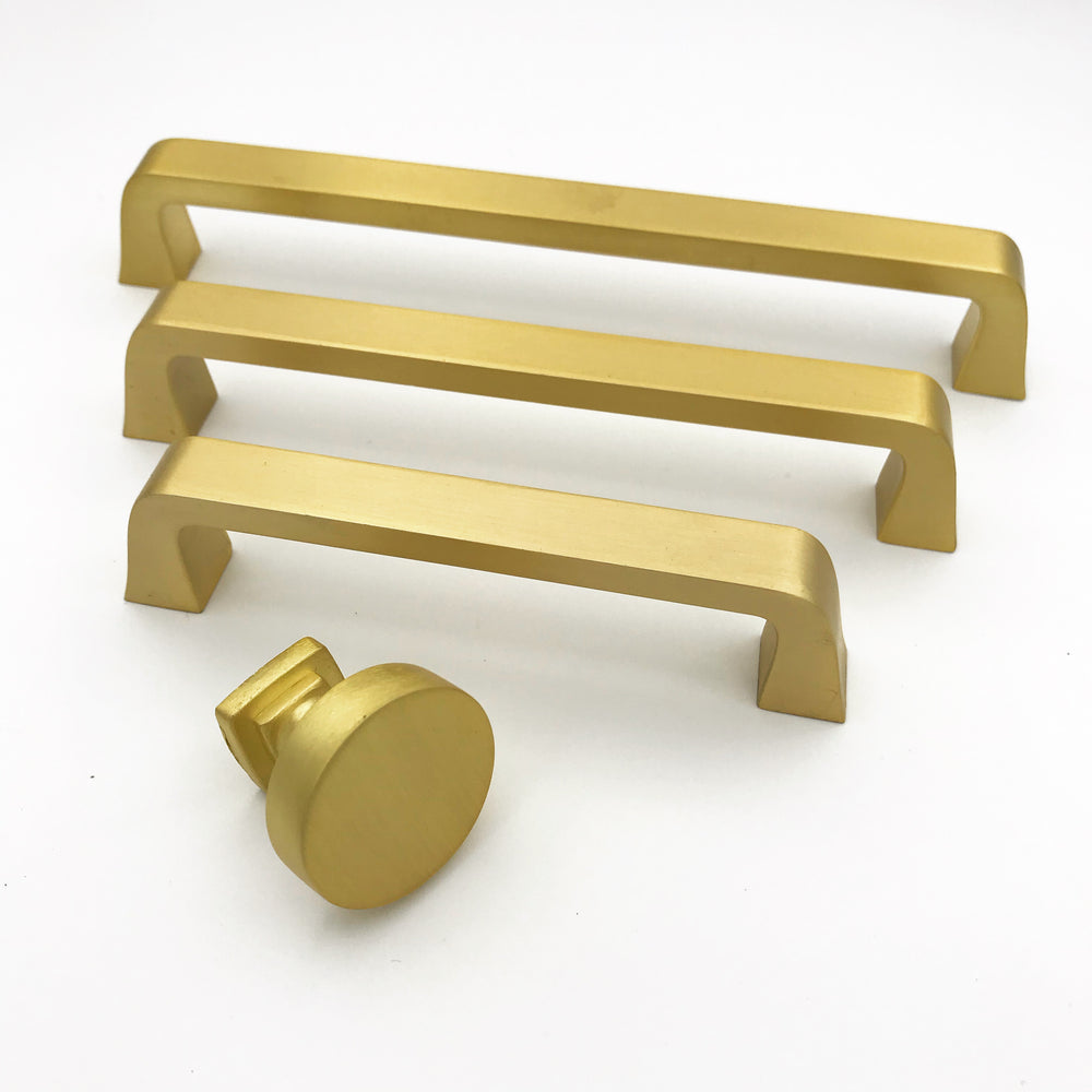 Rita Brushed Brass Drawer Pulls Campaign Pull And Knobs Forge