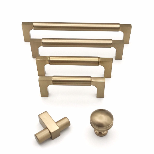 Champagne Bronze Drawer Pulls And Knob Forge Hardware Studio