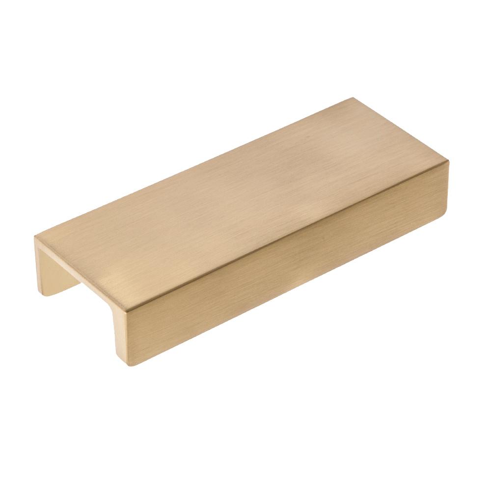 Satin Brass Edge "Summer" Tab Drawer Pulls Hardware Studio