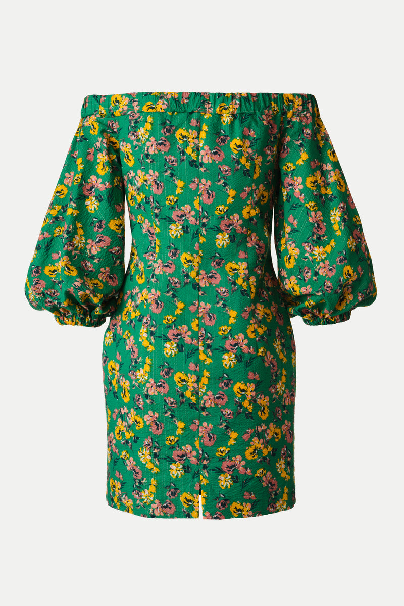 Fontaine Dress - Green Floral