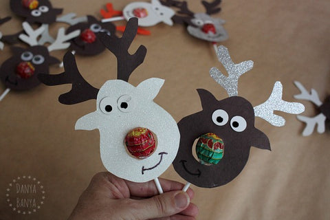 Reindeer Rudolph Lollipops