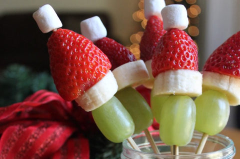 Grinch Fruit Kebabs Christmas Fun Food