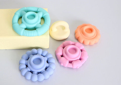 Silicone teether and toy