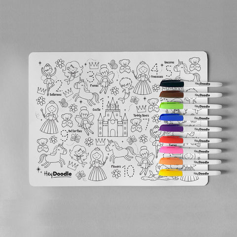 Hey Doodle Colouring Mats