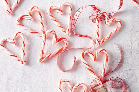 Easy Candy Cane Hearts