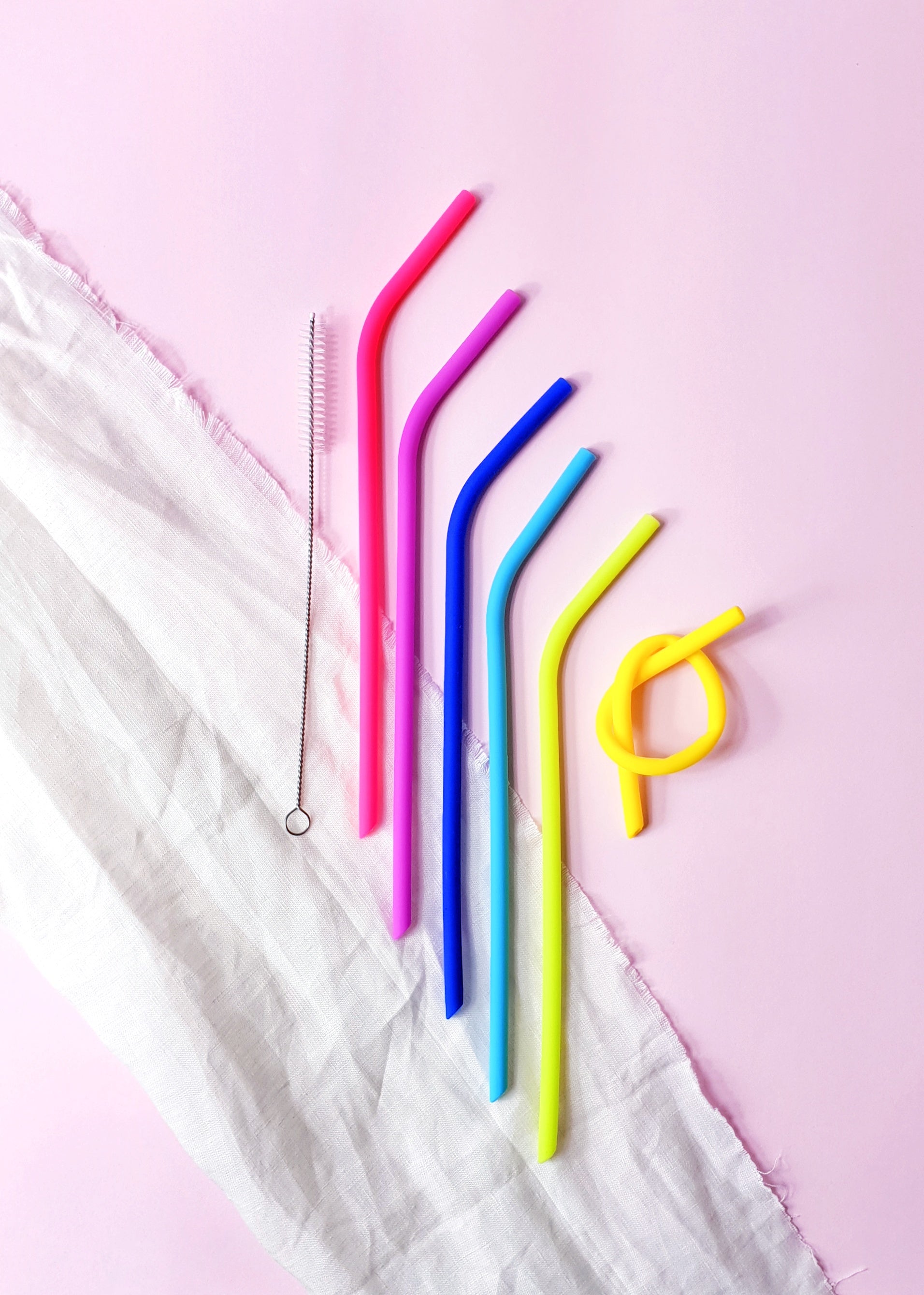 Keepie Silicone Straw Set | Dusty Rose