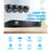 My Best Buy - Free Postage - UL-tech CCTV Camera Security System Home 8CH DVR 1080P IP Day Night 4 Dome Cameras Kit