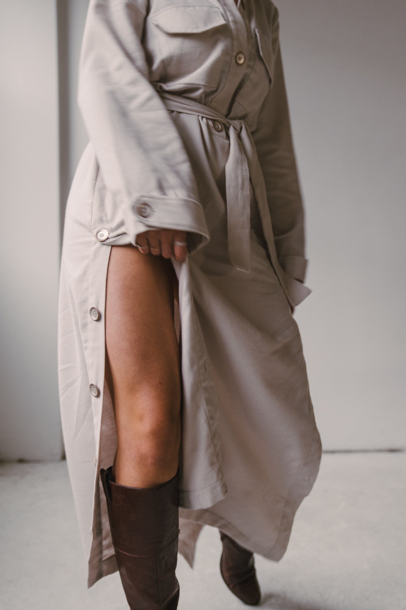 Rachael Noll wearing The Lynda Dress by Bastet Noir, custom-made for her