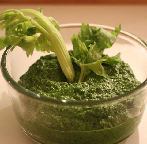 Green Kale Pesto with pumpkin seeds