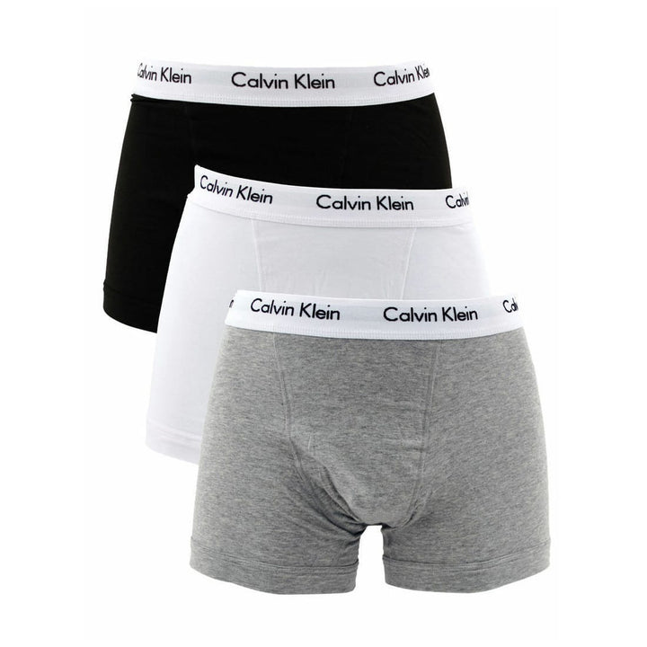 Boxer shorts Calvin Klein Cotton Stretch Trunk 3-Pack Black/ Wild Aster/  Grey Heather/ Artic Green WB