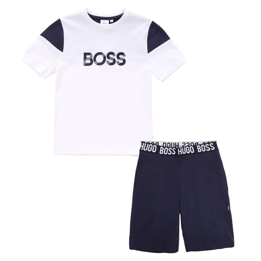 hugo boss t shirt and shorts set