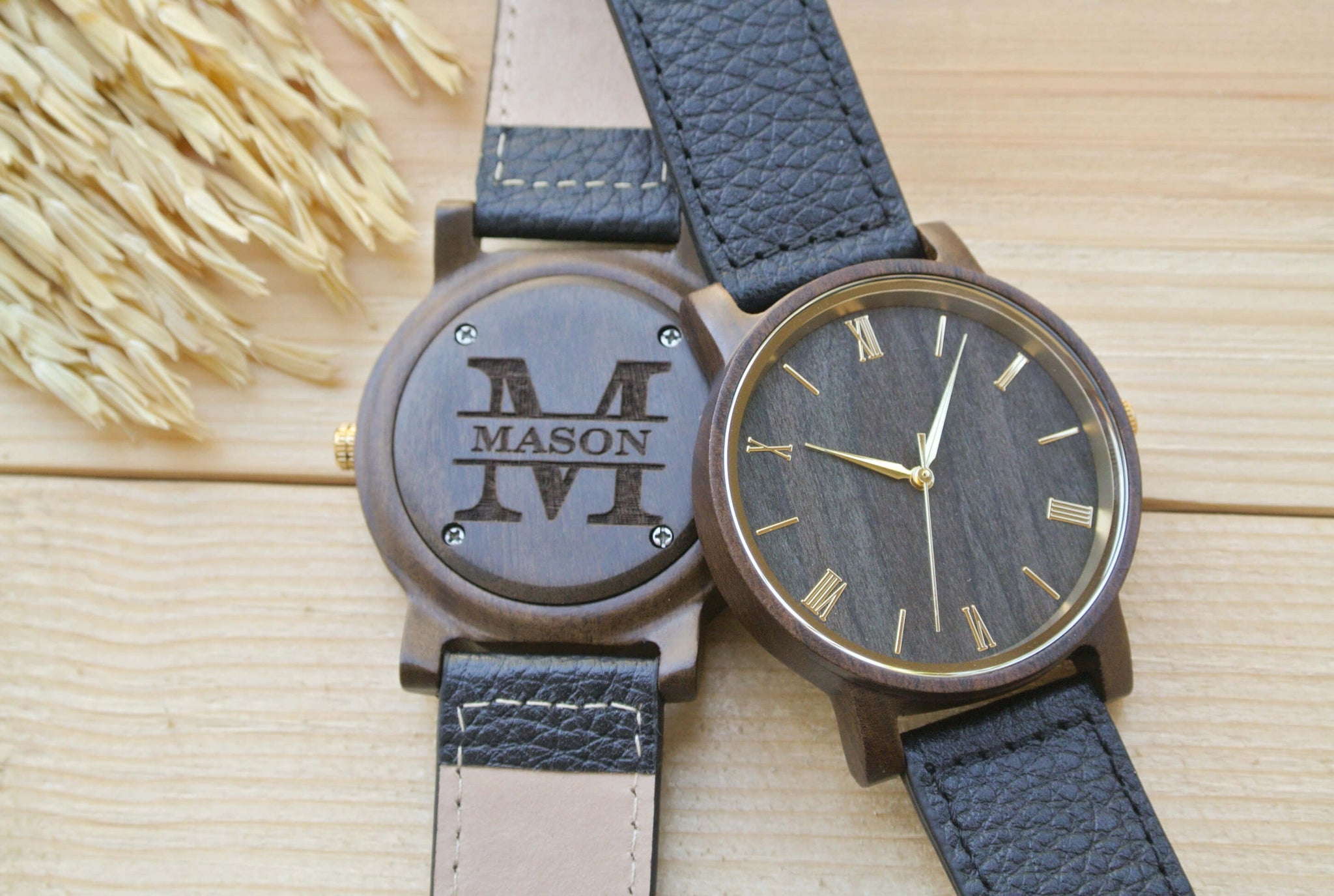 Personalized Engraved Wooden Watches for Men