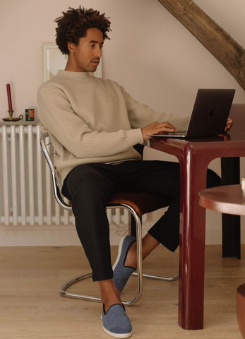 men's wool slippers