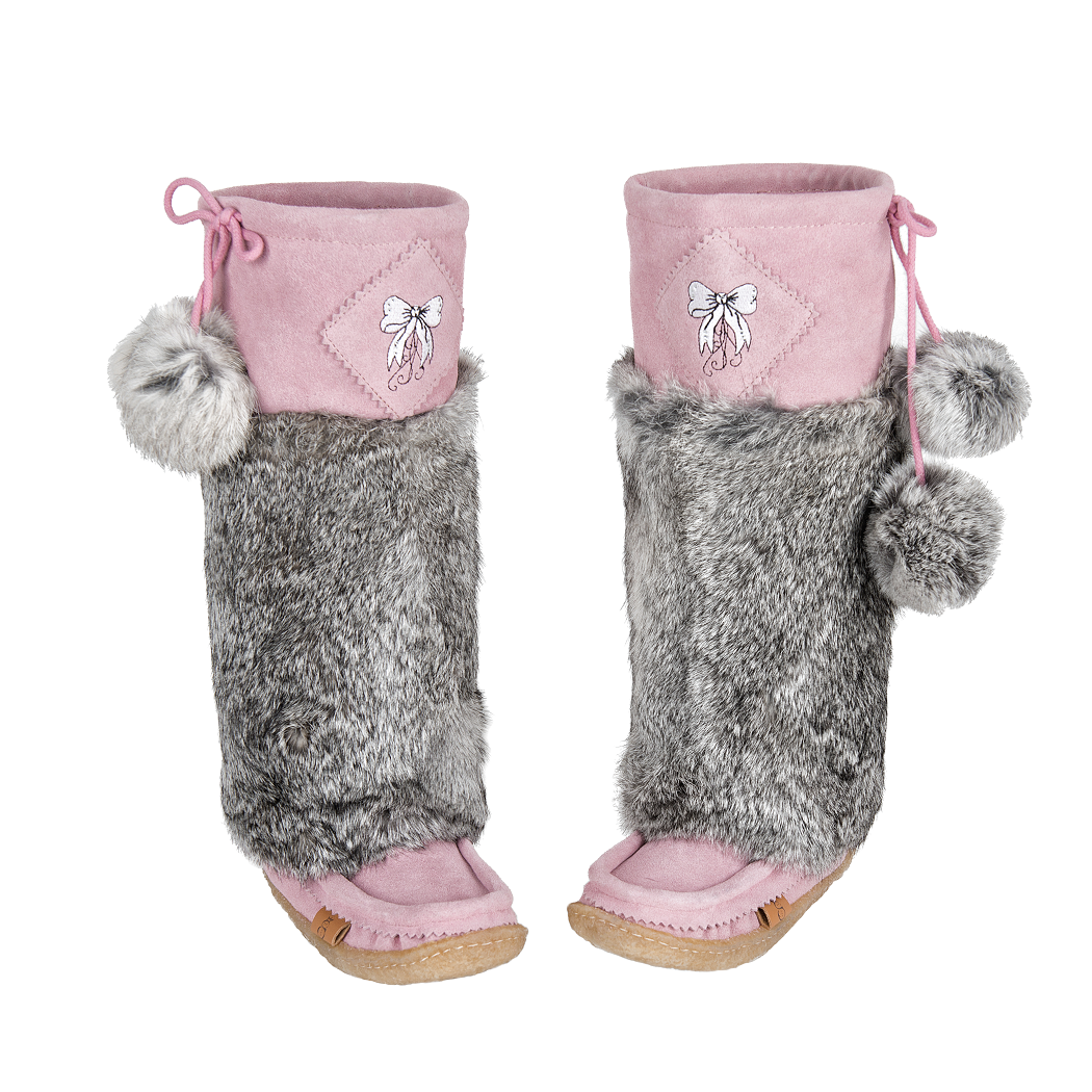 Pink Suede Mukluks Boots - Lukluks by Bayly