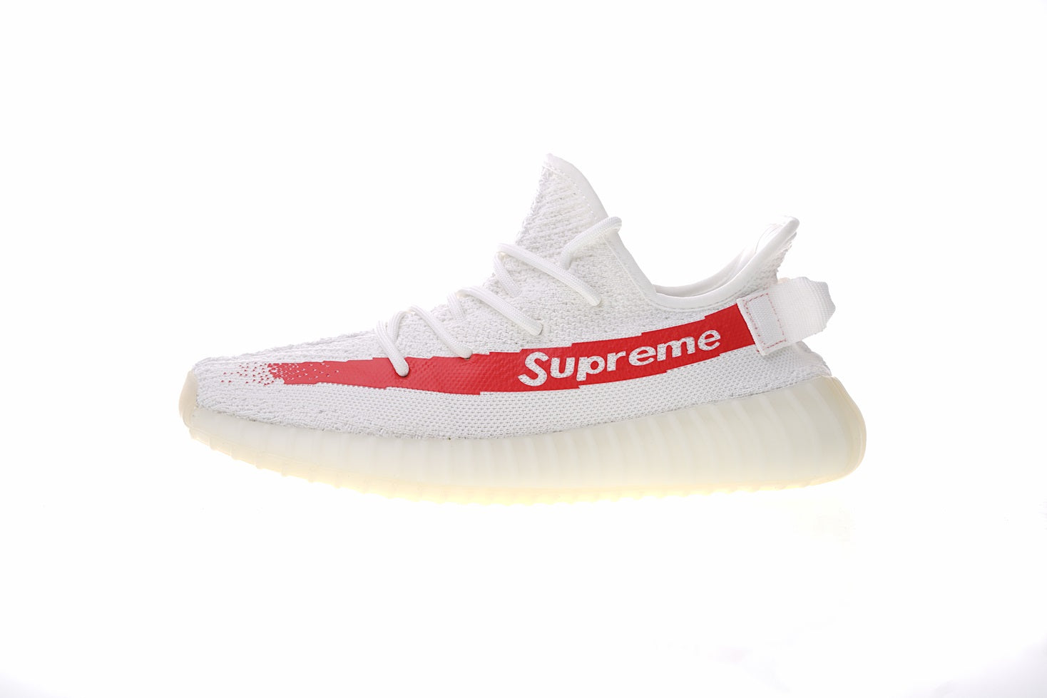 supreme yeezy white and red