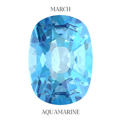 March birthstone aquamarine