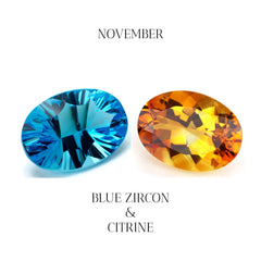 November birthstone citrine zircon