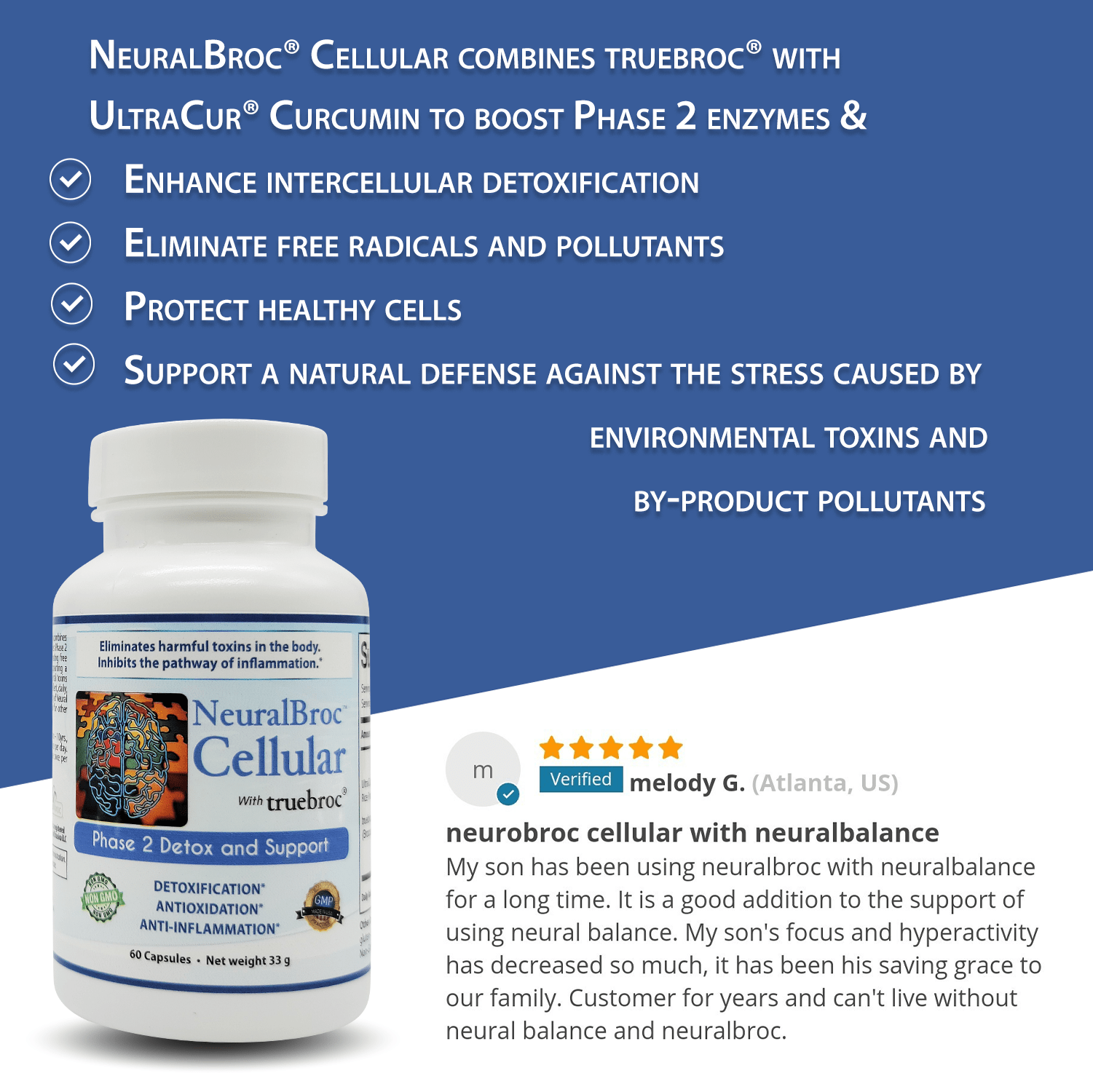 NeuralBroc Cellular (60ct. Capsules) - Neural Balance product image