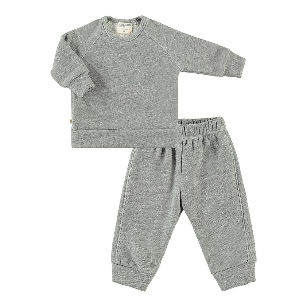 Brooklyn Tie Dye Loungewear Set in Grey/Mocha, Beach Bunny