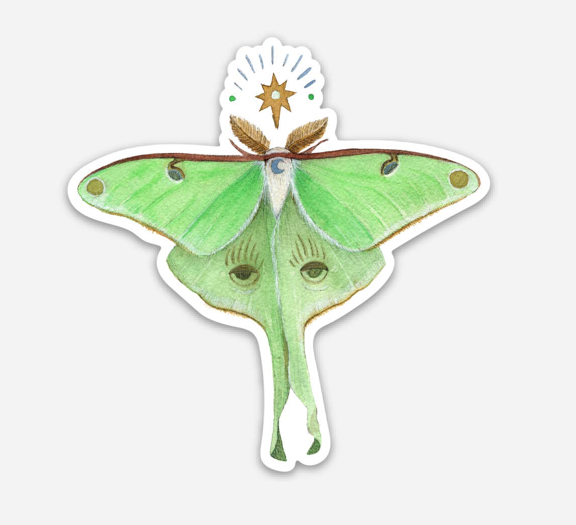 Moth sticker