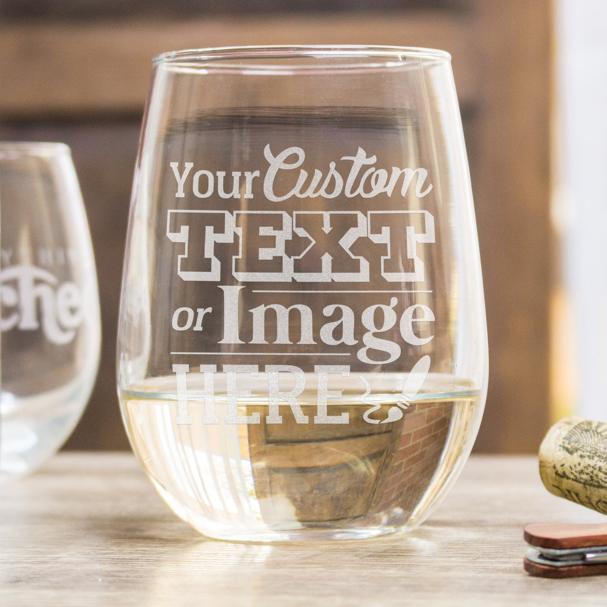 custom travel wine glass