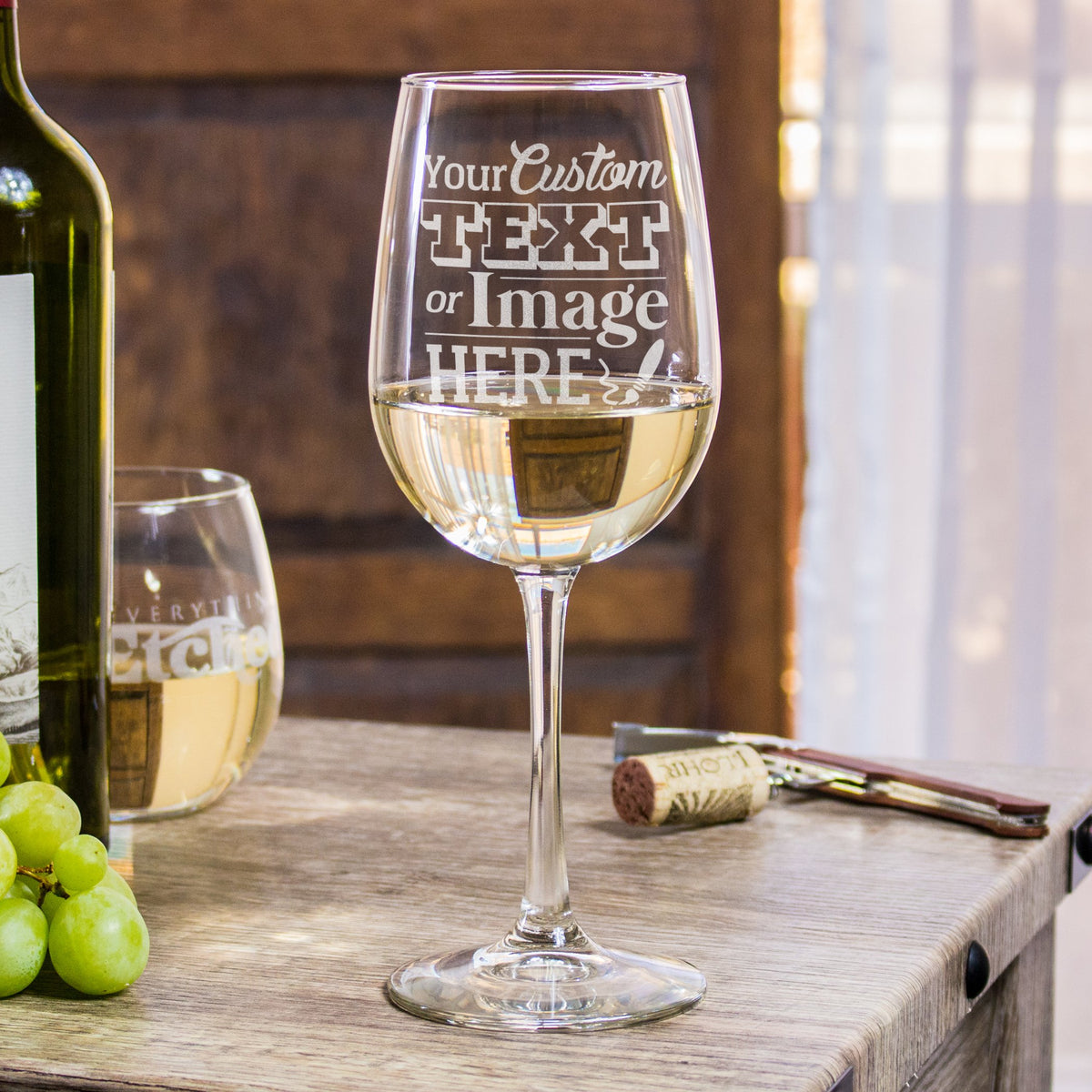 etched wine glasses