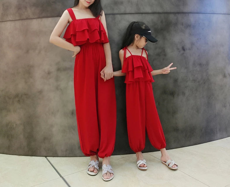 mommy and me red dress