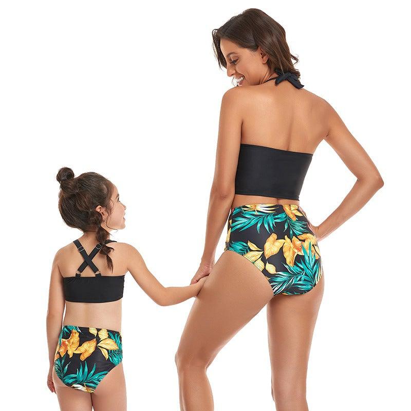 Mom & Child Matching Two Piece Swimsuit