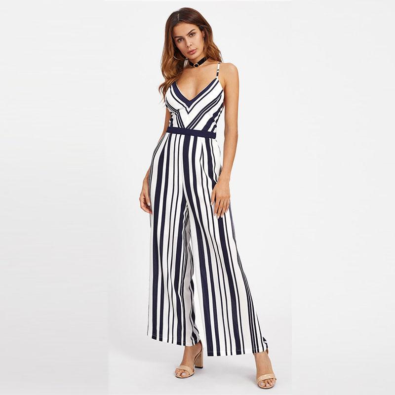 Backless Striped Jumpsuit – dresslikemommy.com