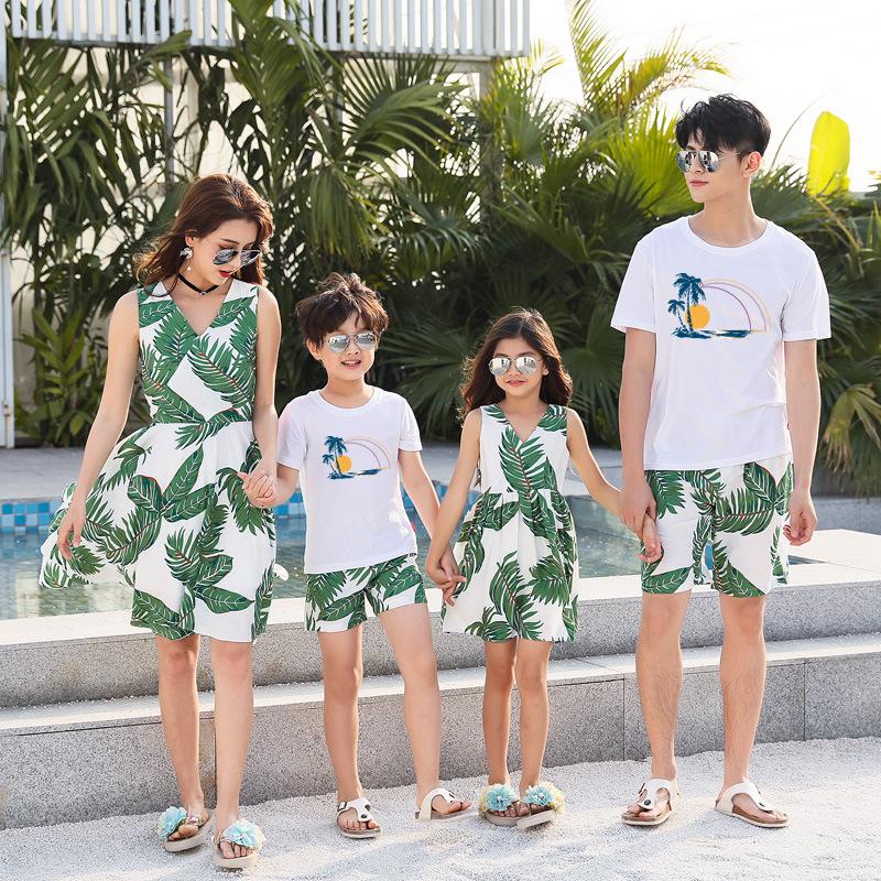 matching family tropical outfits