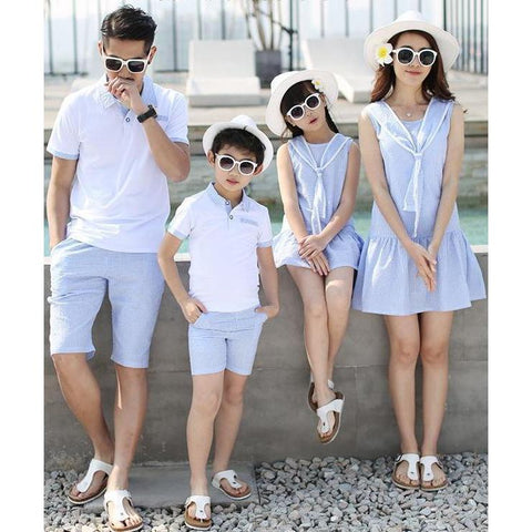 family matching summer outfits