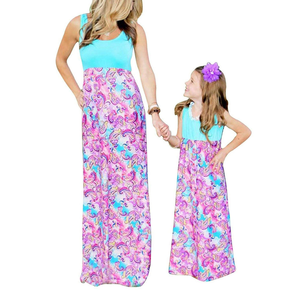 matching maxi dresses