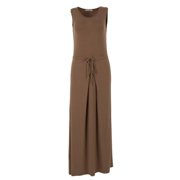 Mother And Daughter Sleeveless Long Dress With Belt – dresslikemommy.com