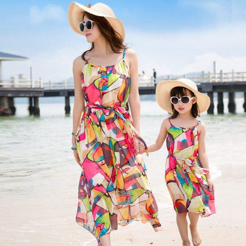 mother and daughter summer dresses