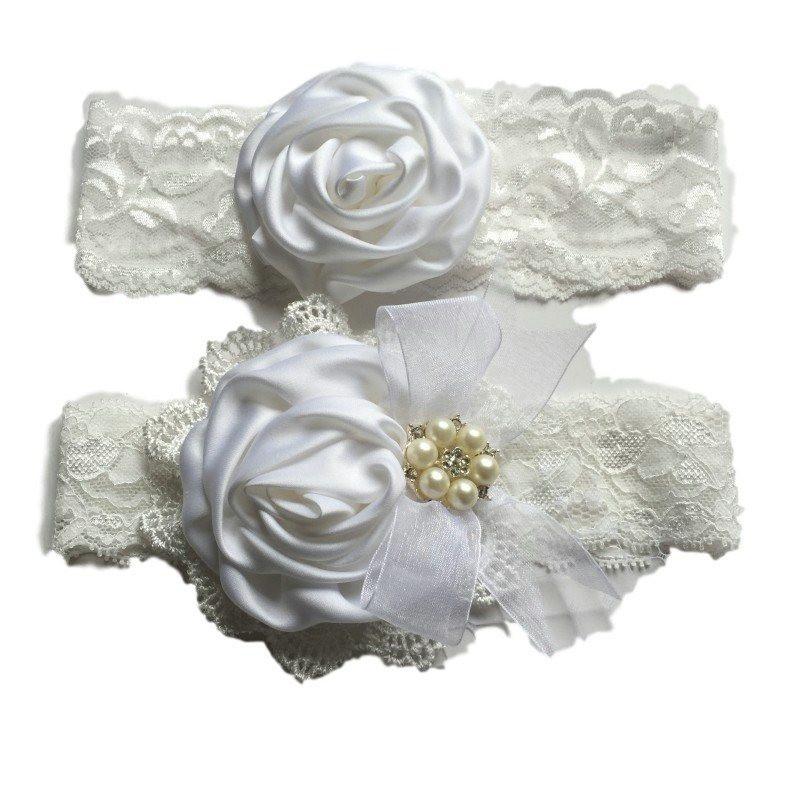 Satin Flower Matching Handmade Lace Headband Set – dresslikemommy.com