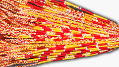 Round Custom Bracelets - (R) - Red, Gold, White