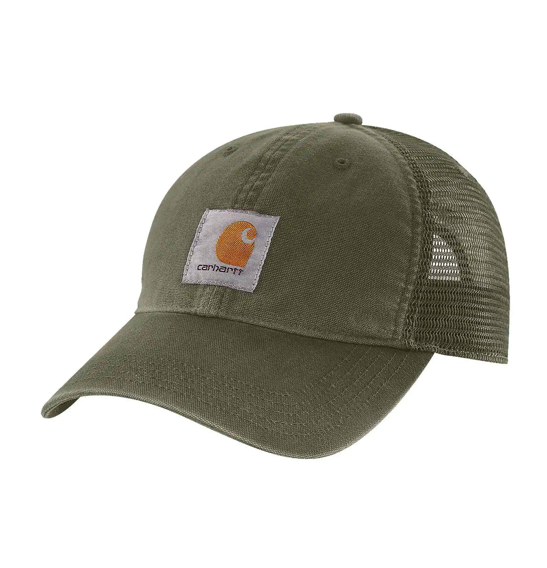 Carhartt - Canvas Mesh Cap - Army Green – Idle Torque