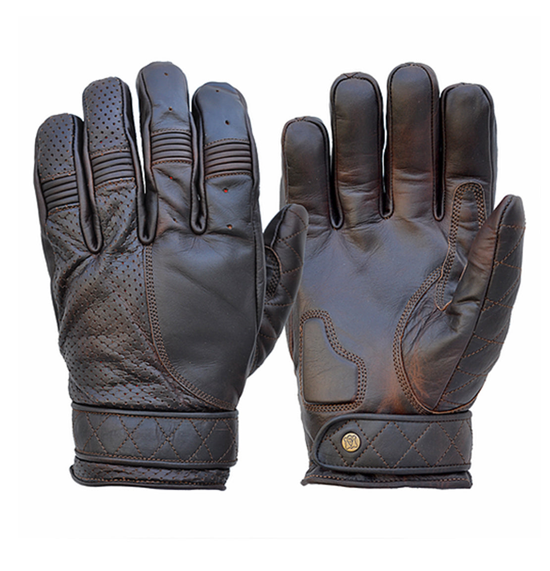 Goldtop - Short Bobber gloves - Oiled Cognac – Idle Torque