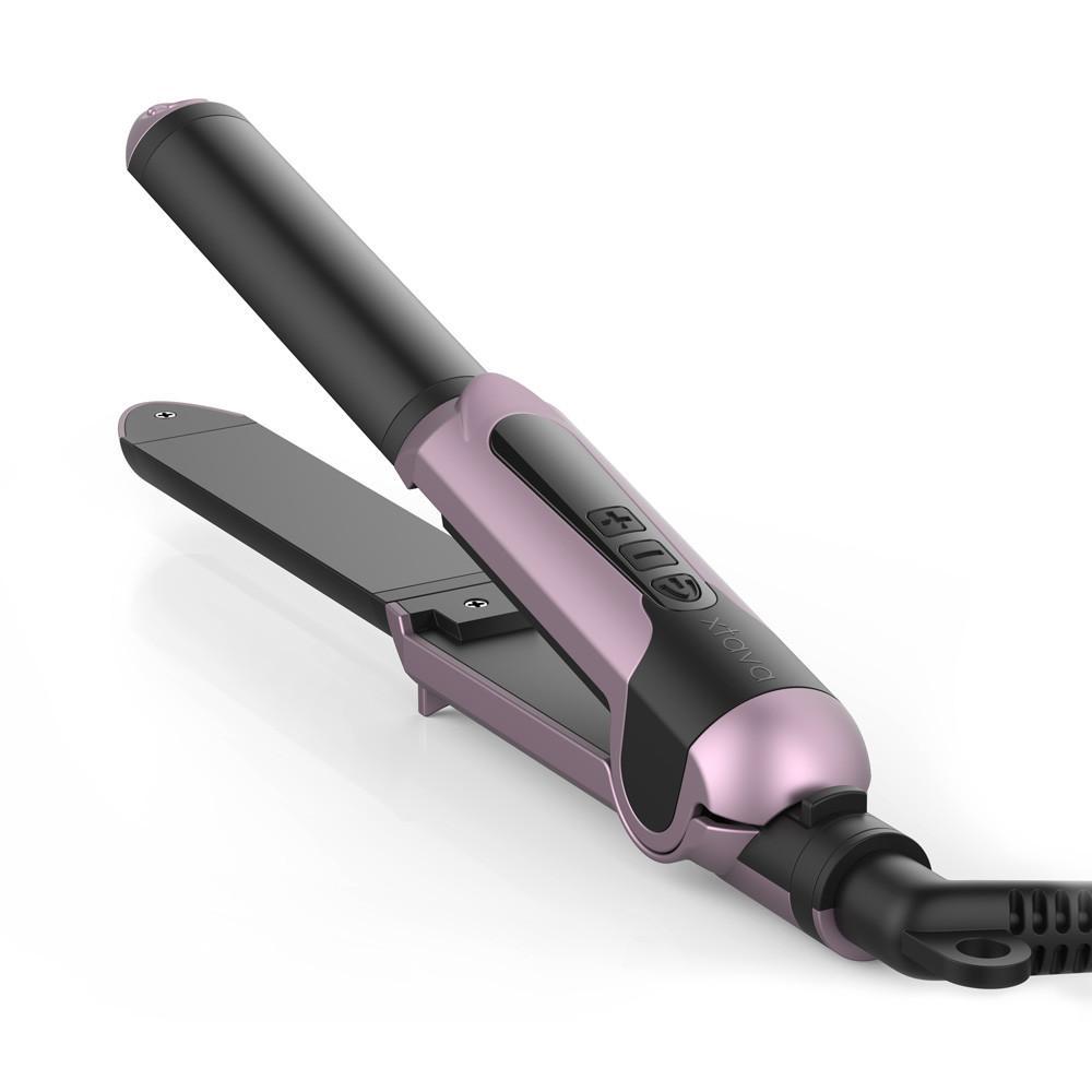 Amethyst 2 In 1 Magic Wand Curling Wand And Flat Iron Xtava